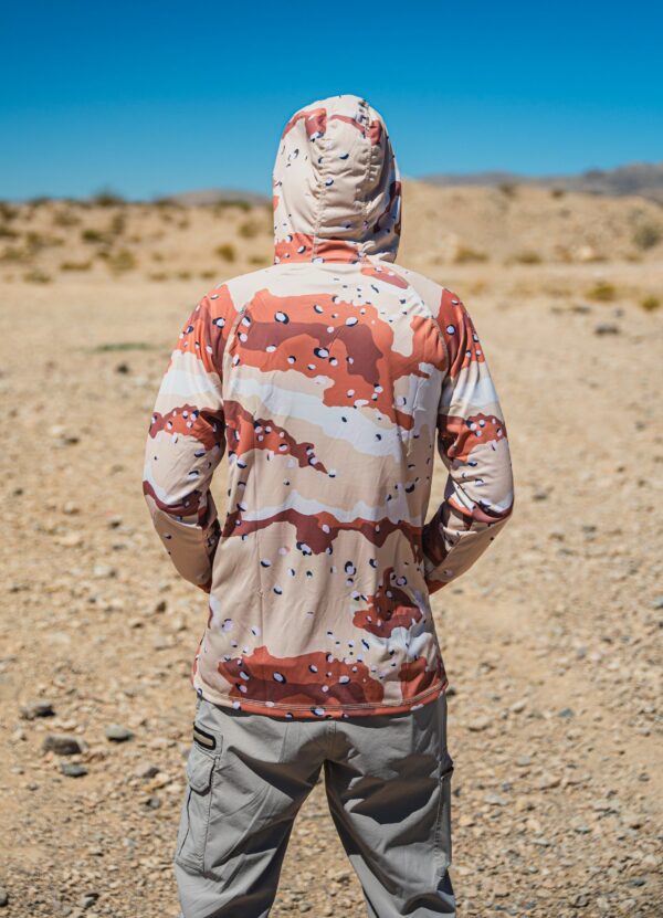 QVO "Choco Chip Full Camo" UPF Hoodie - Image 3