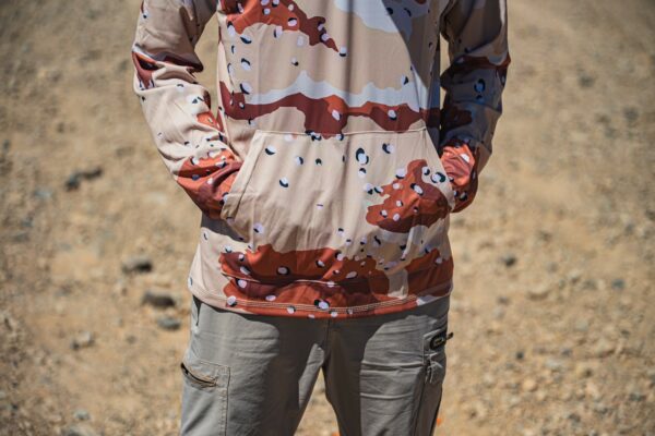 QVO "Choco Chip Full Camo" UPF Hoodie - Image 4